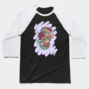 Happy Mermaid Baseball T-Shirt